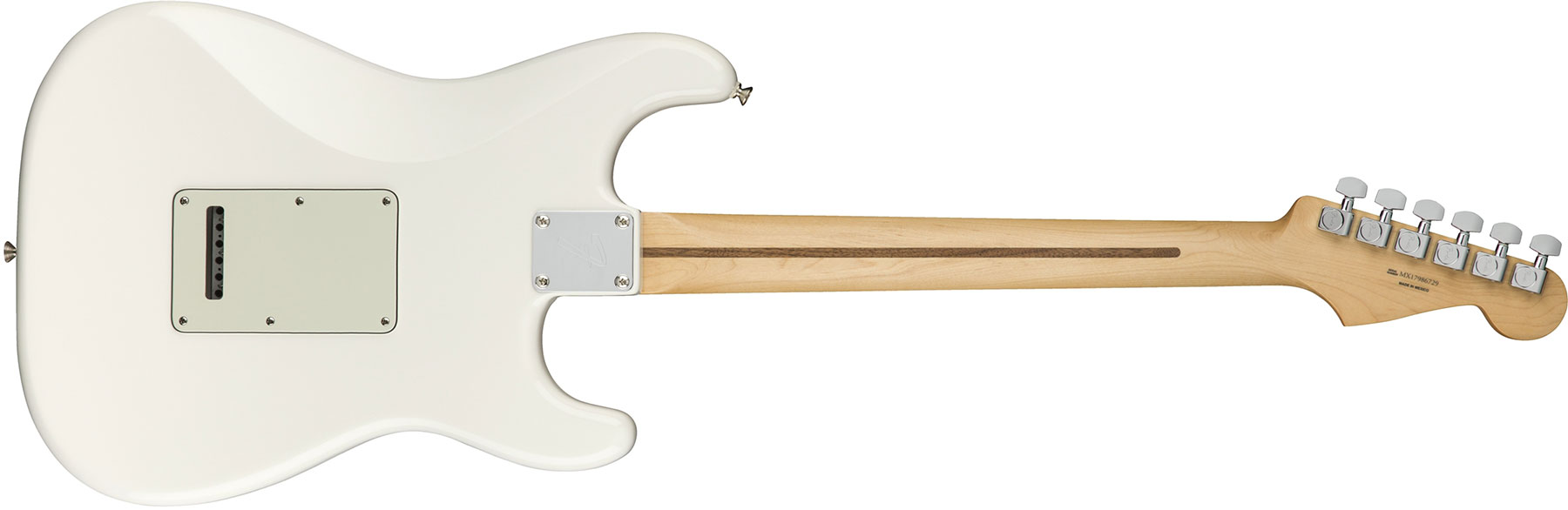 Fender Strat Player Lh Gaucher Mex Sss Mn - Polar White - Guitare Électrique Gaucher - Variation 1