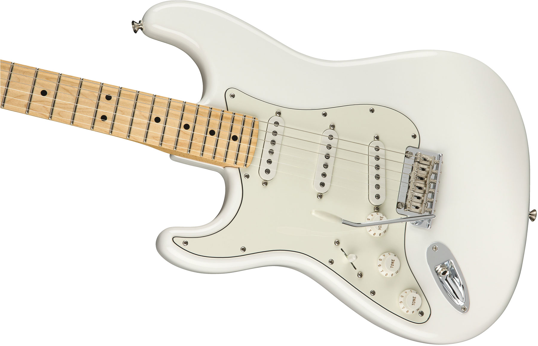 Fender Strat Player Lh Gaucher Mex Sss Mn - Polar White - Guitare Électrique Gaucher - Variation 2
