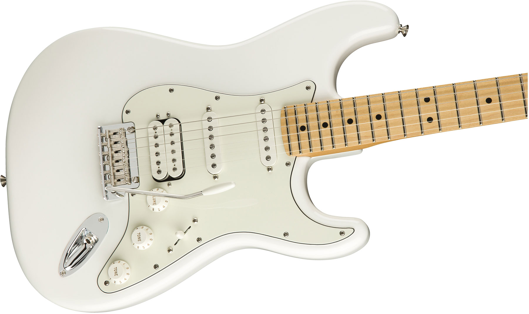Fender Strat Player Mex Hss Mn - Polar White - Guitare Électrique Forme Str - Variation 2