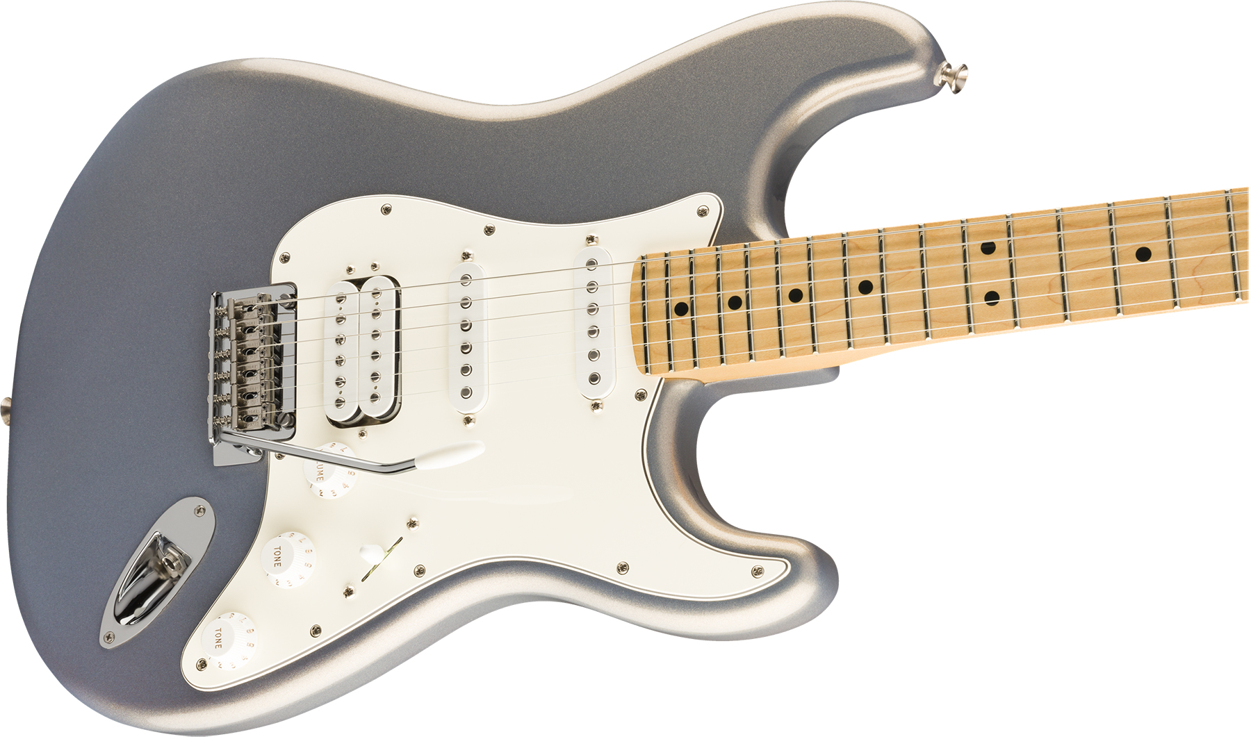 Fender Strat Player Mex Hss Mn - Silver - Guitare Électrique Forme Str - Variation 2