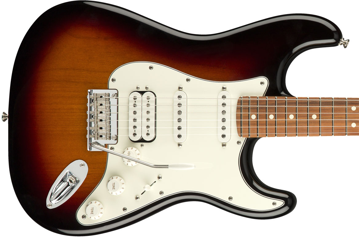 Fender Strat Player Mex Hss Pf - 3-color Sunburst - Guitare Électrique Forme Str - Variation 1