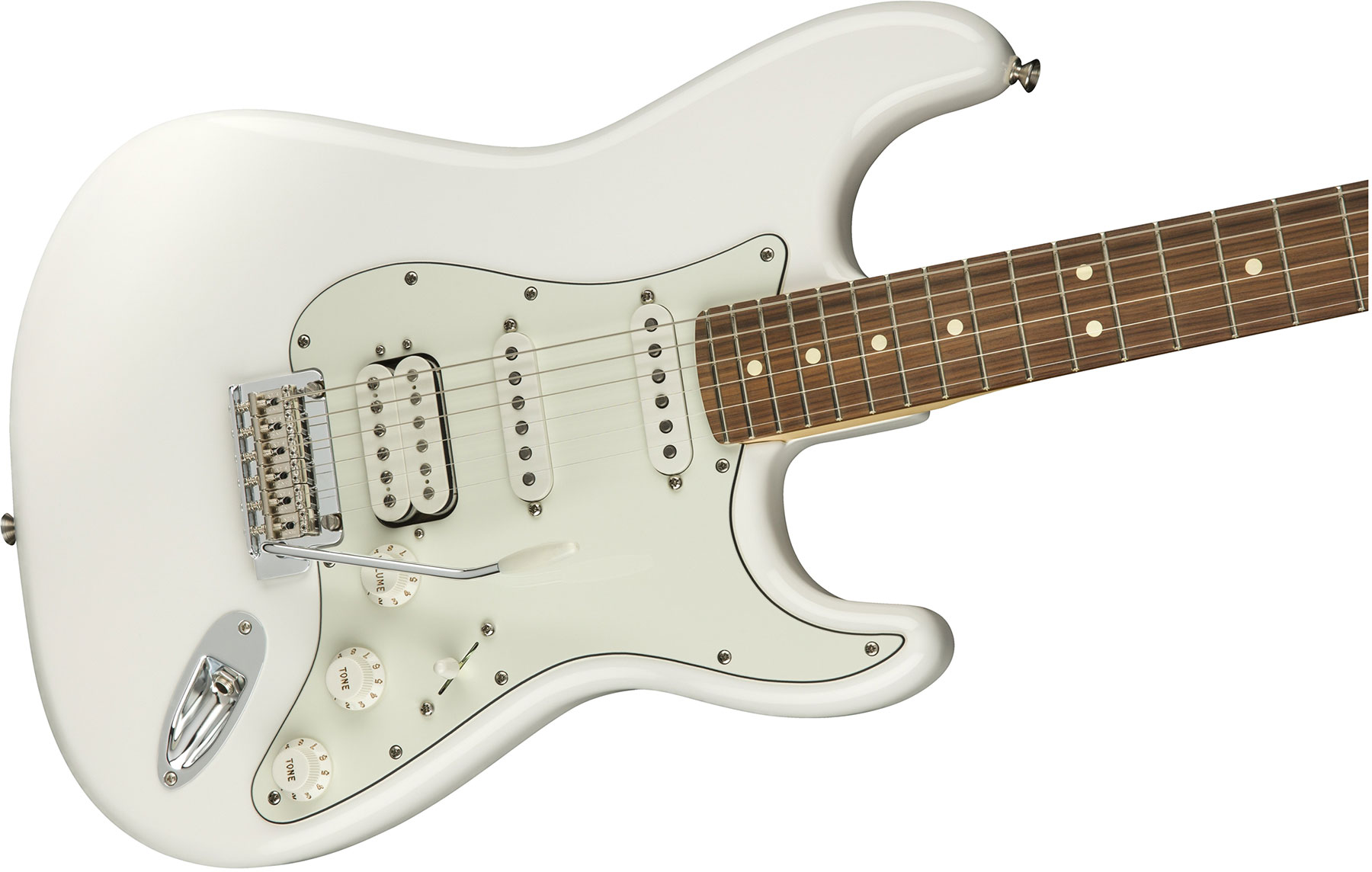 Fender Strat Player Mex Hss Pf - Polar White - Guitare Électrique Forme Str - Variation 2