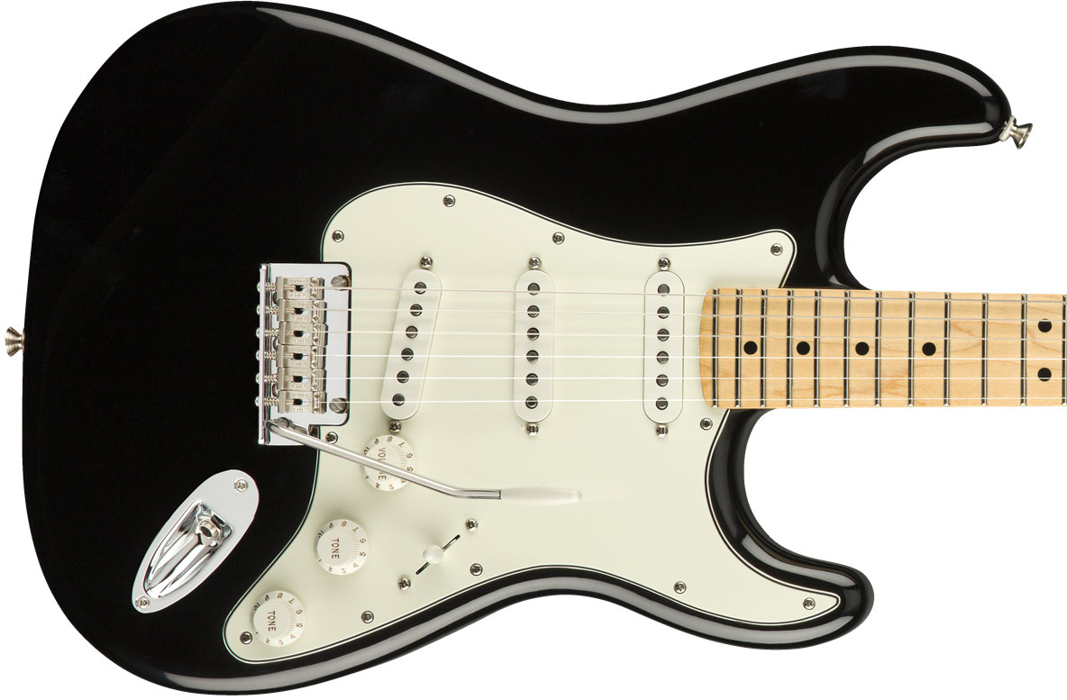 Fender Strat Player Mex Sss Mn - Black - Guitare Électrique Forme Str - Variation 1