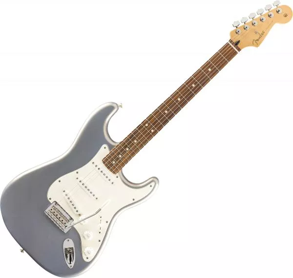 Guitare électrique solid body Fender Player Stratocaster (MEX, PF) - silver