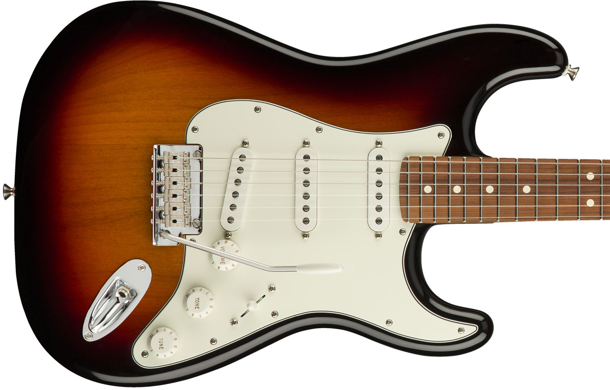 Fender Strat Player Mex Sss Pf - 3-color Sunburst - Guitare Électrique Forme Str - Variation 1