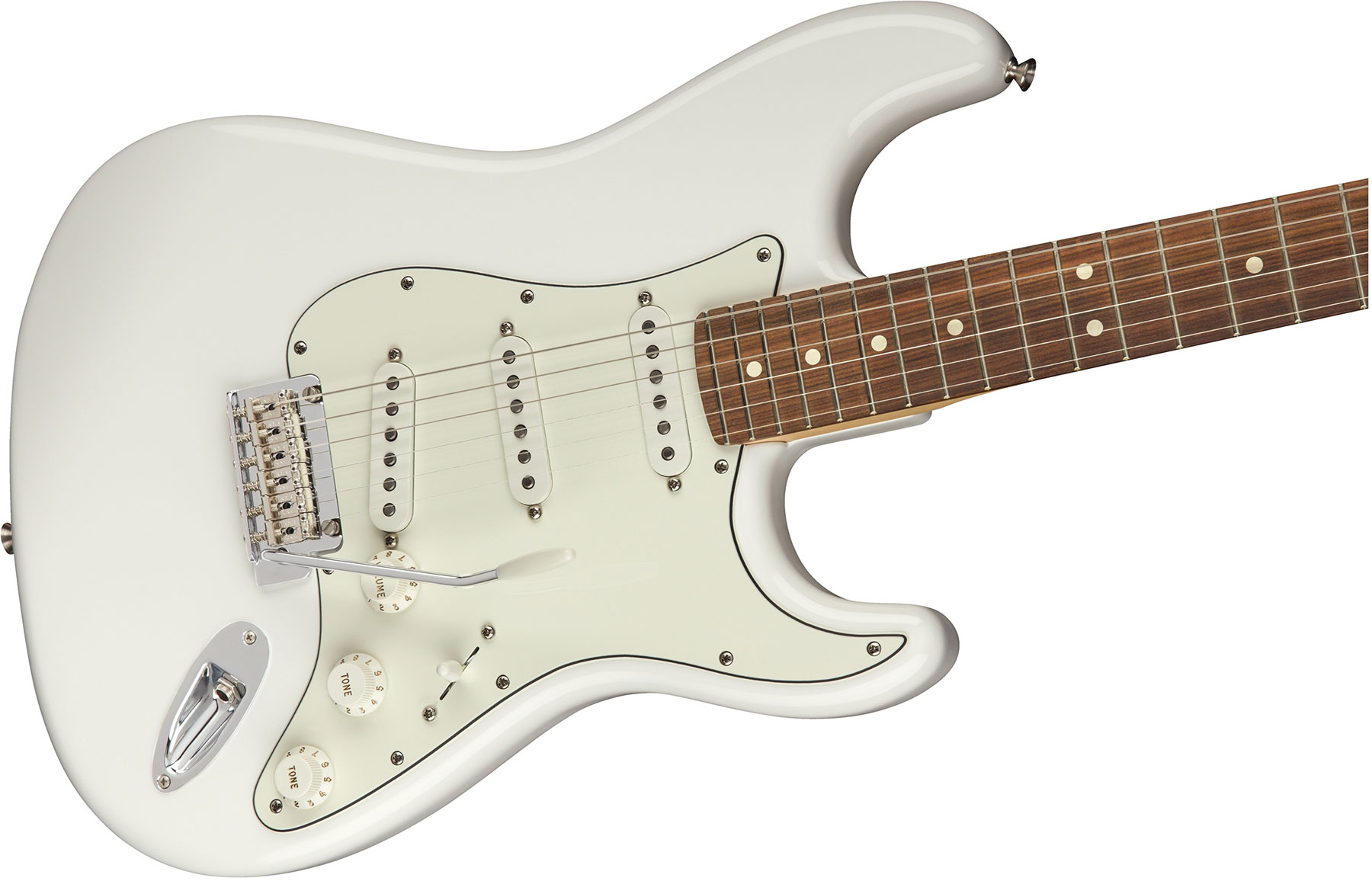 Fender Strat Player Mex Sss Pf - Polar White - Guitare Électrique Forme Str - Variation 2