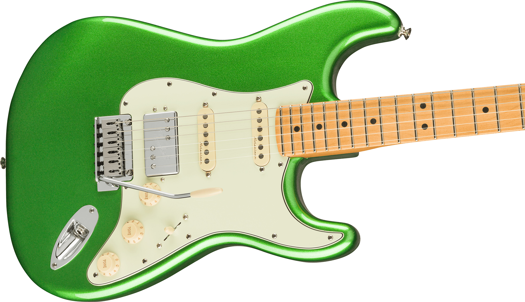 Fender Strat Player Plus Mex Hss Trem Mn - Cosmic Jade - Guitare Électrique Forme Str - Variation 2