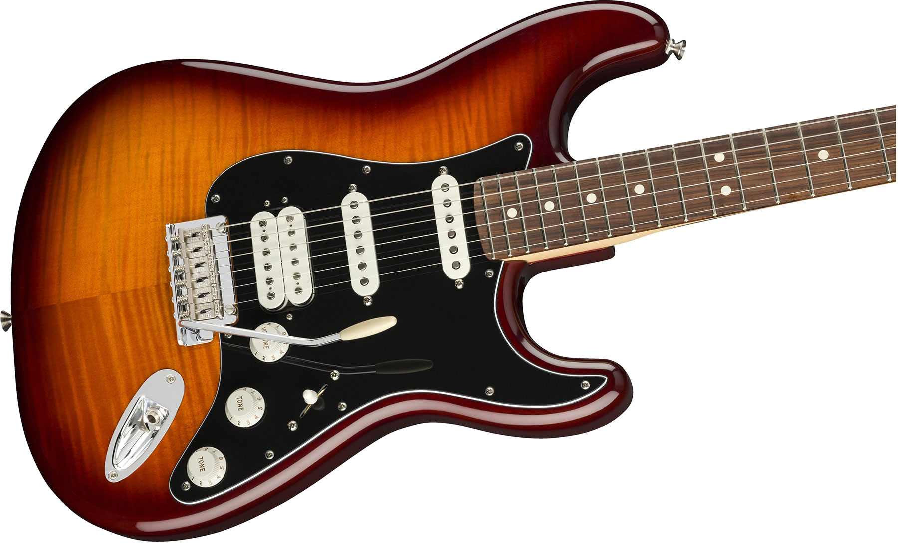 Fender Strat Player Plus Top Mex Hss Pf - Tobacco Burst - Guitare Électrique Forme Str - Variation 2