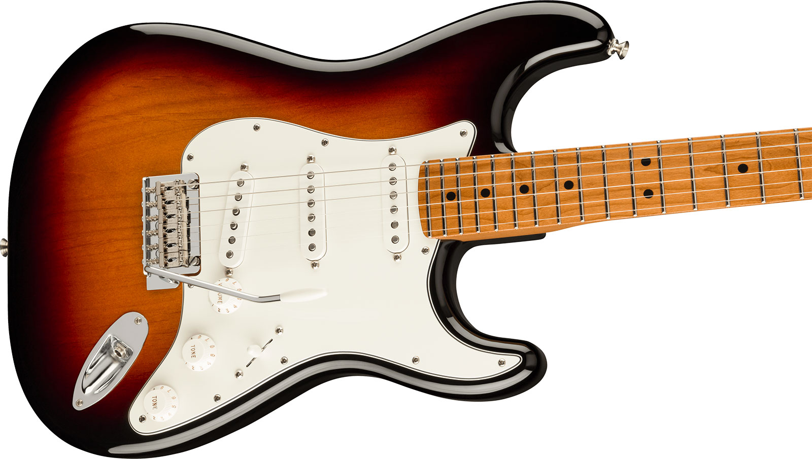 Fender Strat Player Roasted Maple Neck Ltd Mex 3s Trem Mn - 3 Color Sunburst - Guitare Électrique Forme Str - Variation 2