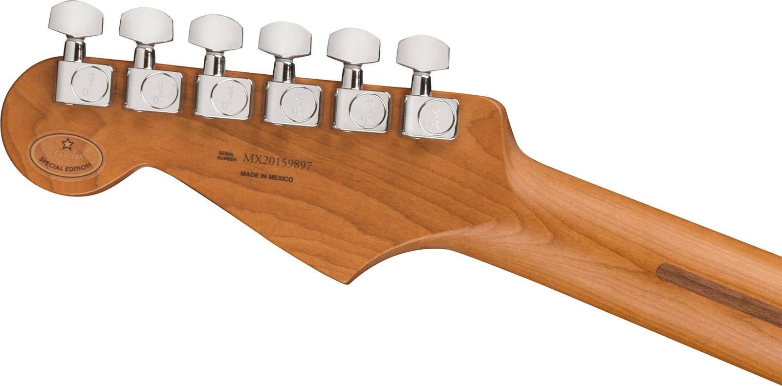 Fender Strat Player Roasted Neck Ltd Mex Hss Trem Mn - Shell Pink - Guitare Électrique Forme Str - Variation 3