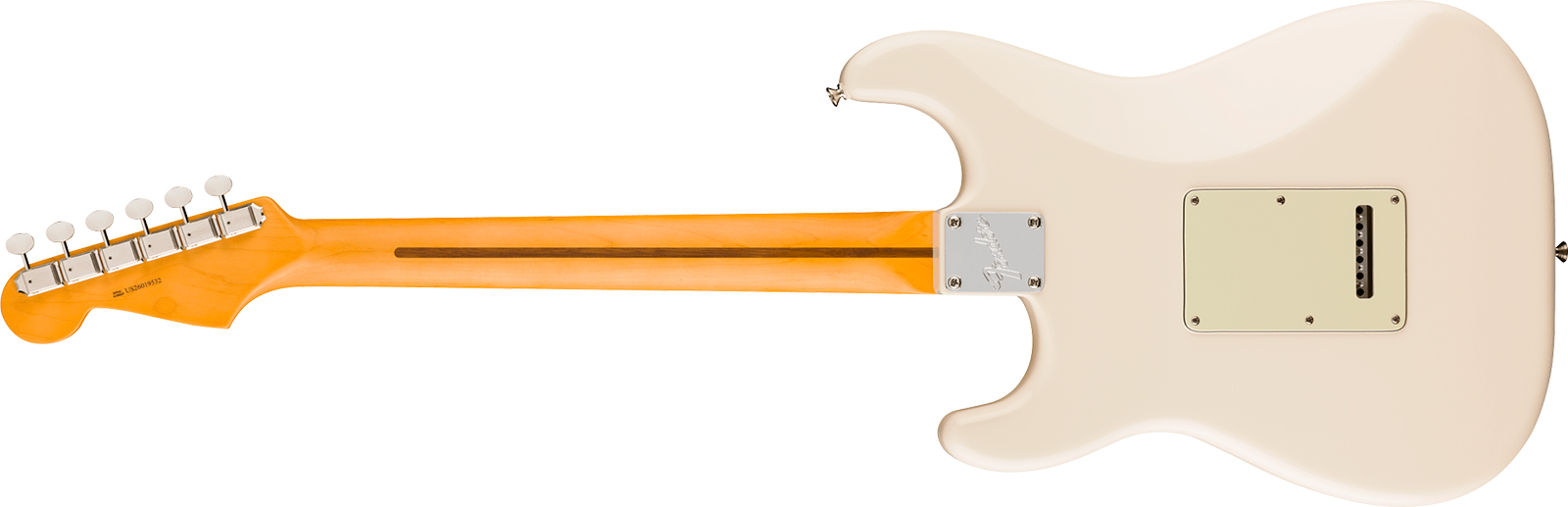 Fender Strat Silent System American Pro. Classic Ltd 3s Trem Mn - Olympic White - Guitare Électrique Forme Str - Variation 1