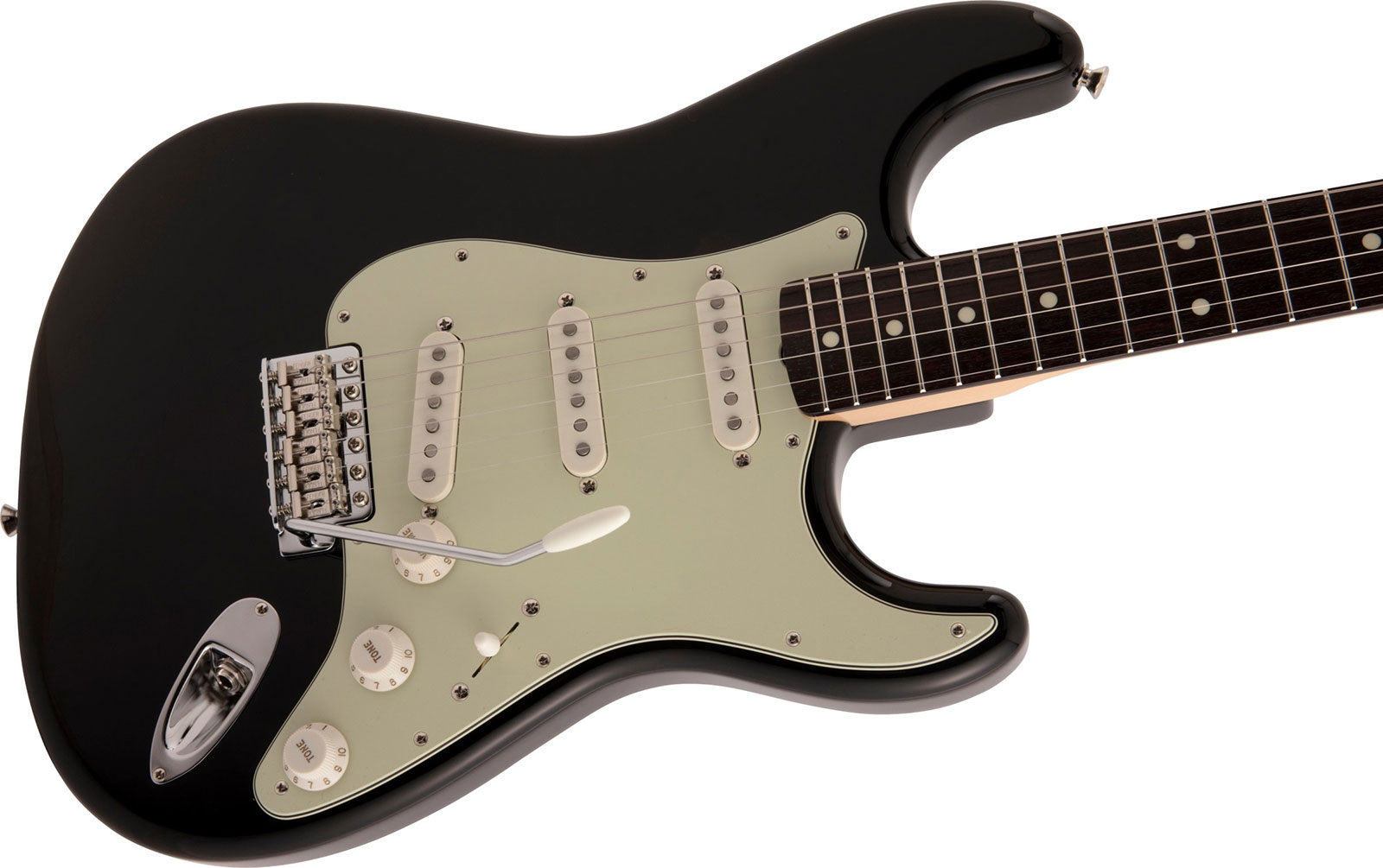 Fender Strat Traditional Ii 60s Mij Jap 3s Trem Rw - Black - Guitare Électrique Forme Str - Variation 2