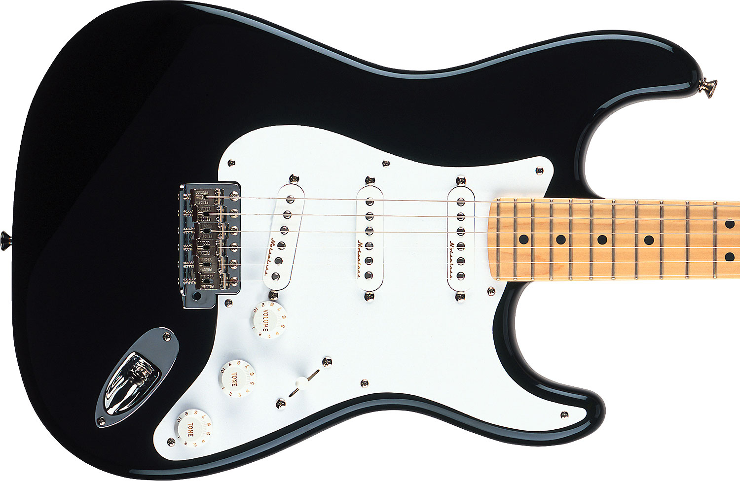 Fender Strat Eric Clapton Usa Signature 3s Trem Mn - Black - Guitare Électrique Forme Str - Variation 2