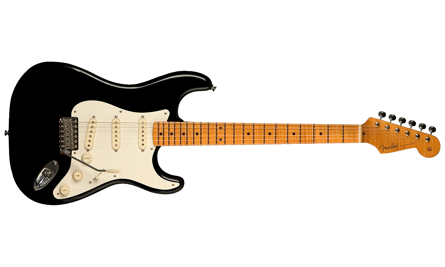 Fender Strat Eric Johnson Usa Signature Sss Mn - Black - Guitare Électrique Forme Str - Variation 1