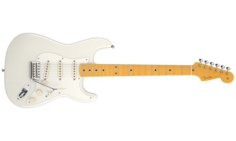 Fender Strat Eric Johnson Usa Sss Mn - White Blonde - Guitare Électrique Forme Str - Variation 1