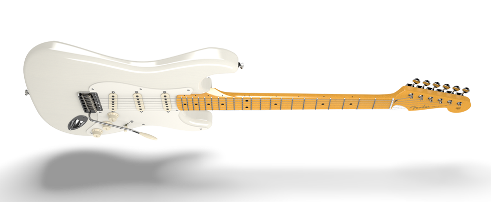 Fender Strat Eric Johnson Usa Sss Mn - White Blonde - Guitare Électrique Forme Str - Variation 3