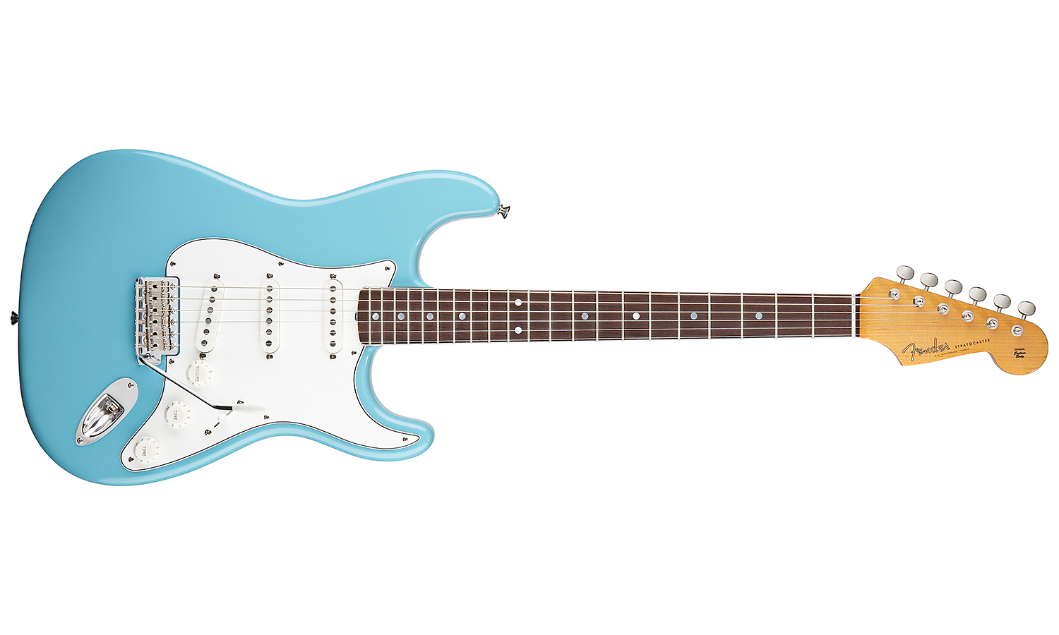 Fender Strat Eric Johnson Usa Sss Rw - Tropical Turquoise - Guitare Électrique Forme Str - Variation 1