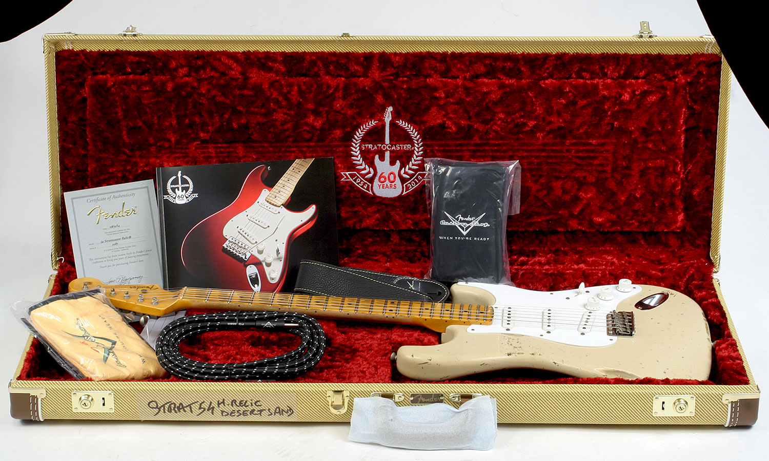 Fender Custom Shop Strat 1954 60th Anniversary Mn - Heavy Relic, Desert Sand - Guitare Électrique Forme Str - Variation 3