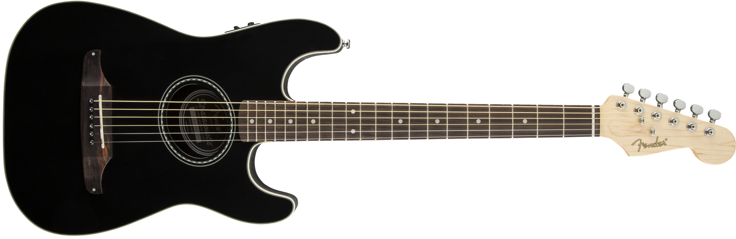 Fender Stratacoustic Standard (wal) - Black - Guitare Acoustique - Variation 4