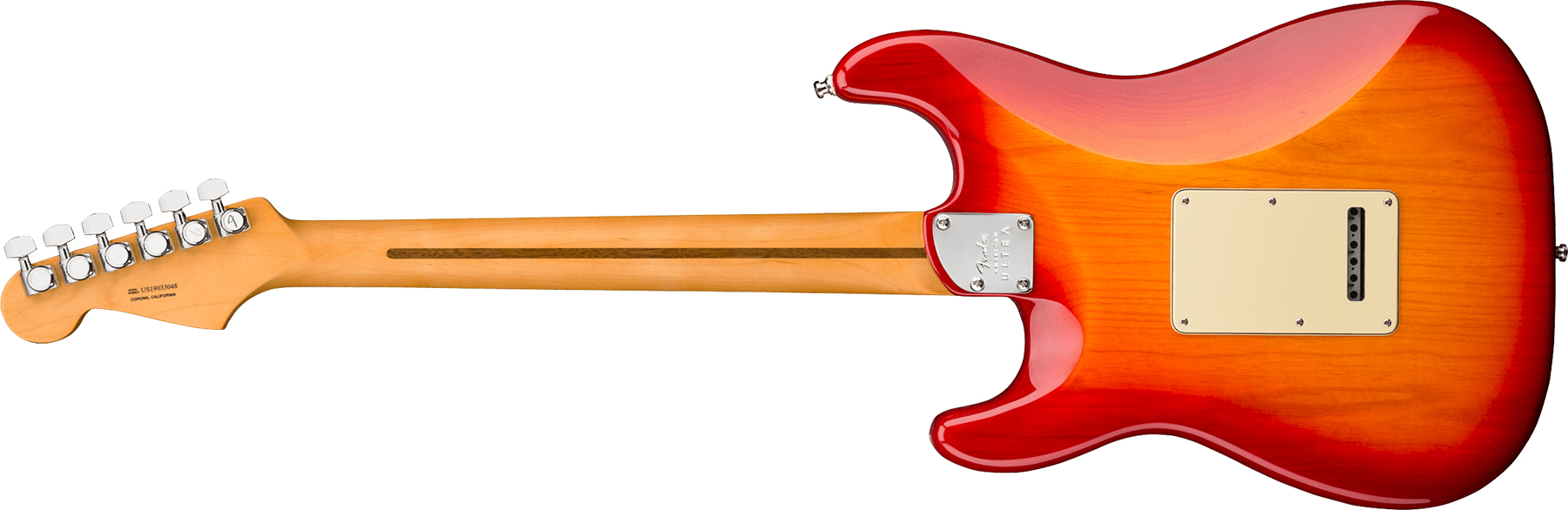 Fender Strat American Ultra 2019 Usa Rw - Plasma Red Burst - Guitare Électrique Forme Str - Variation 1