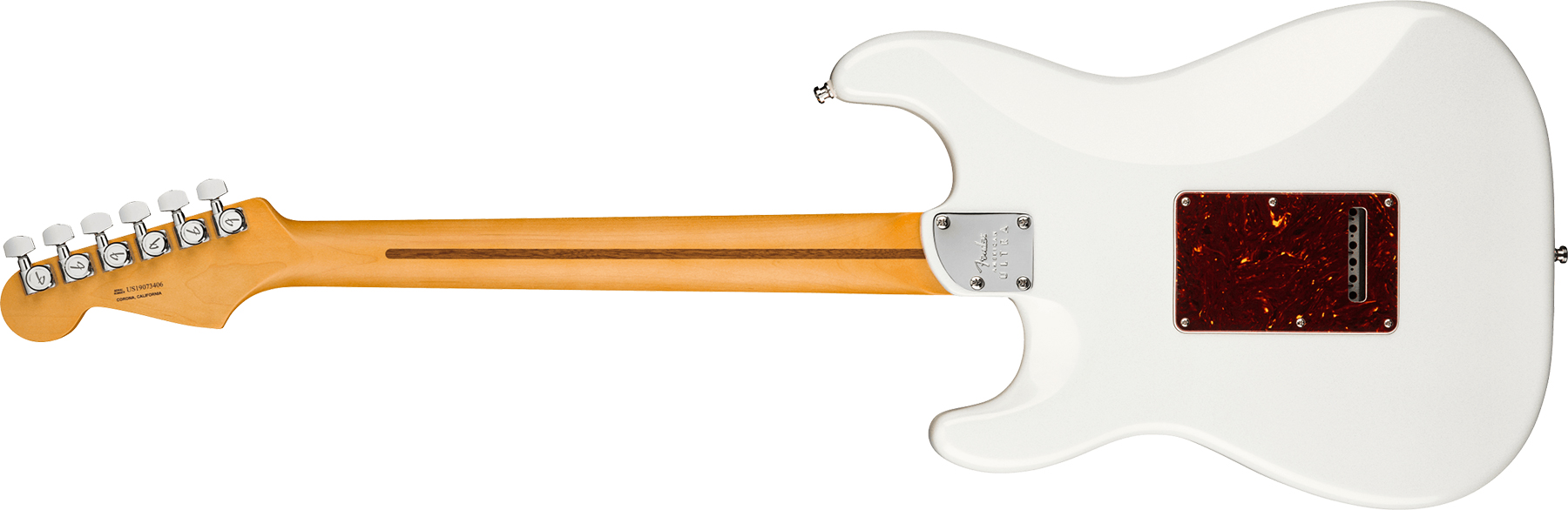 Fender Strat American Ultra 2019 Usa Rw - Arctic Pearl - Guitare Électrique Forme Str - Variation 1