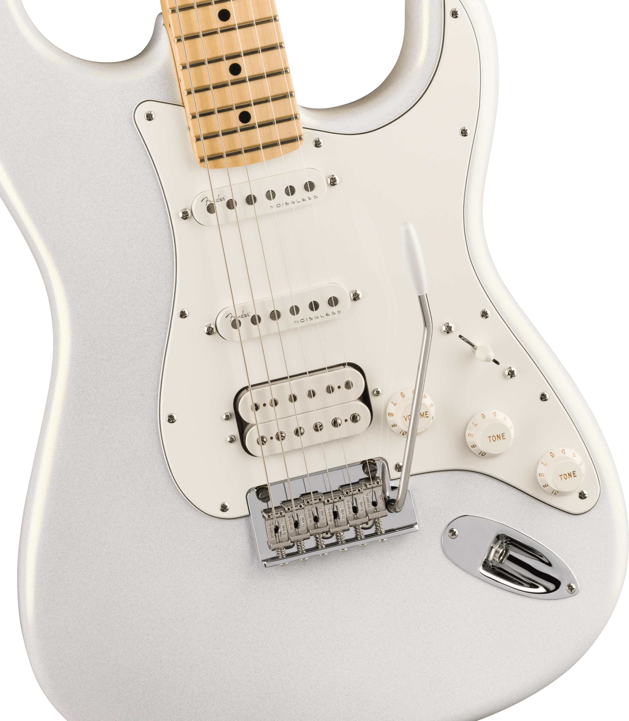 Fender Juanes Strat Trem Hss Mn - Luna White - Guitare Électrique Forme Str - Variation 2