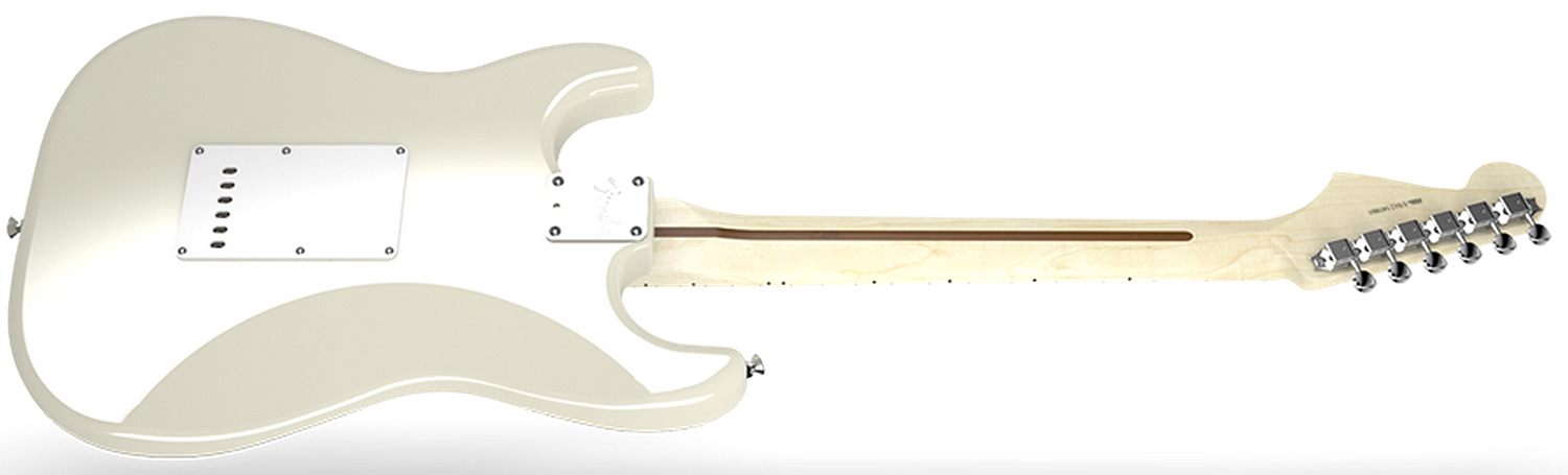 Fender Strat Usa American Artist Eric Clapton 3s Mn Olympic White - Guitare Électrique Forme Str - Variation 3