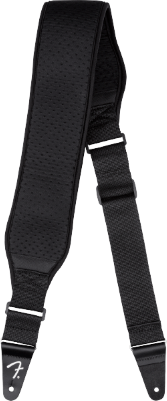 Fender Swell Neoprene Strap Black 3.5 Inch - Sangle Courroie - Variation 2