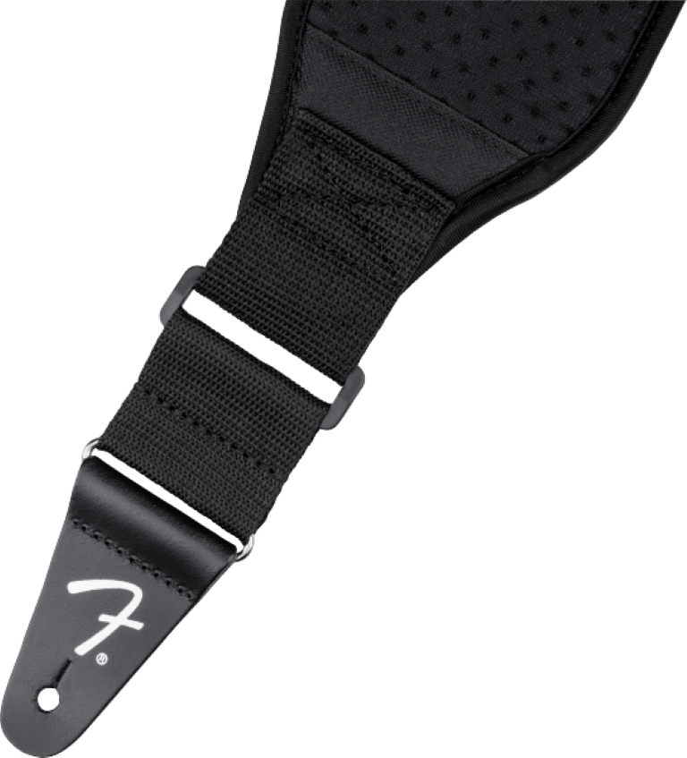 Fender Swell Neoprene Strap Black 3.5 Inch - Sangle Courroie - Variation 1