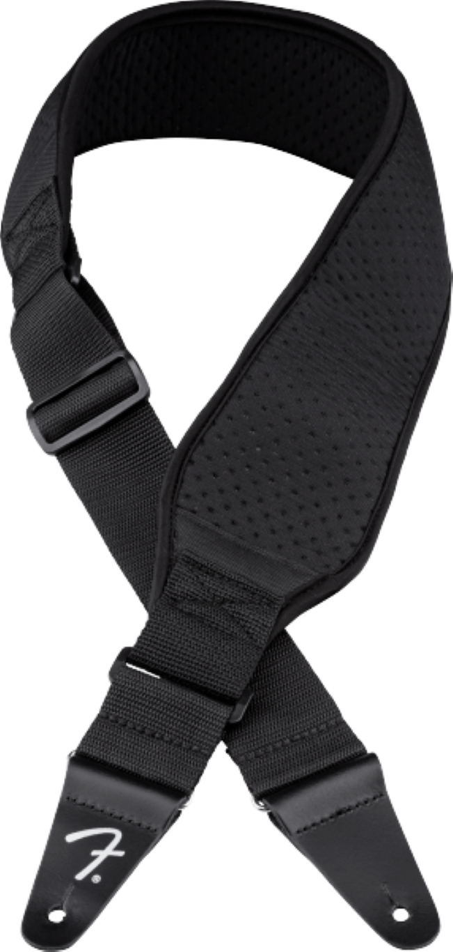 Fender Swell Neoprene Strap Black 3.5 Inch - Sangle Courroie - Variation 3