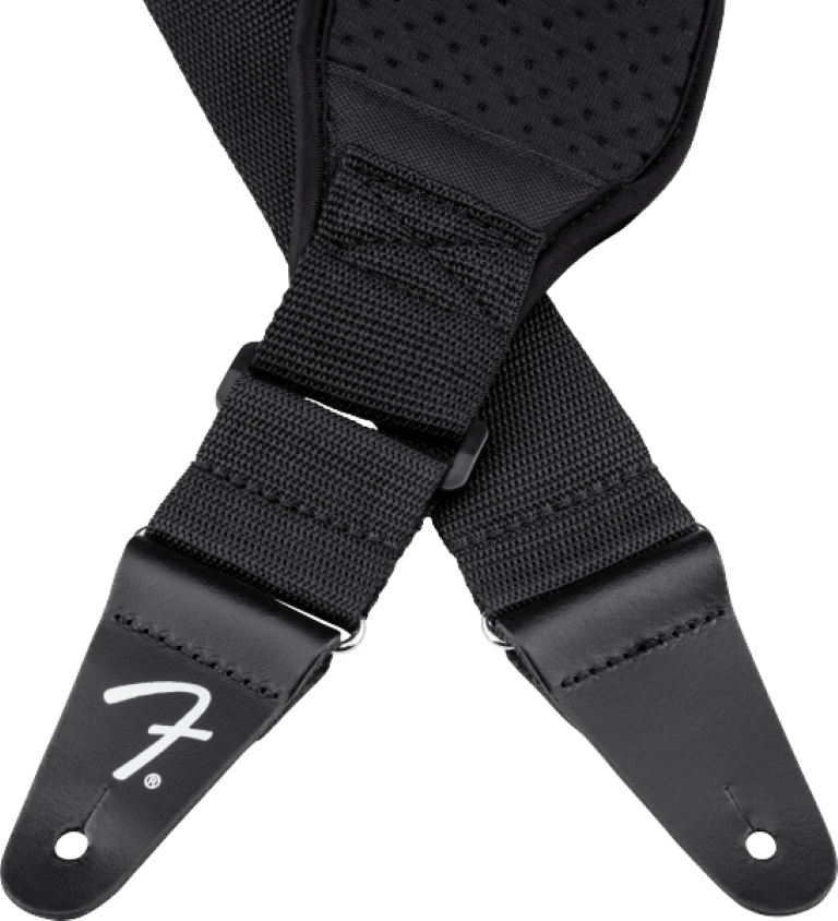 Fender Swell Neoprene Strap Black 3.5 Inch - Sangle Courroie - Variation 4