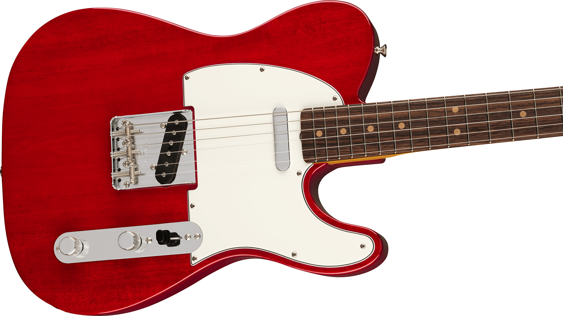 Fender Tele 1963 American Vintage Ii Usa 2s Ht Rw - Crimson Red Transparent - Guitare Électrique Forme Tel - Variation 2