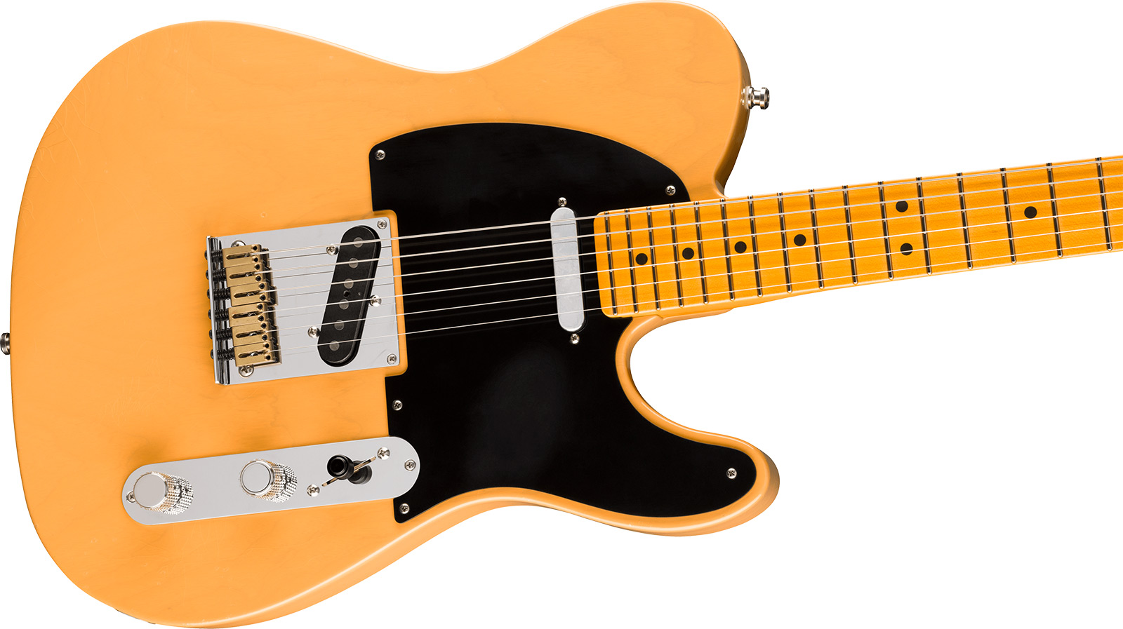 Fender Tele 50s American Ultra Luxe Vintage Usa 2s Ht Mn - Butterscotch Blonde - Guitare Électrique Forme Tel - Variation 2
