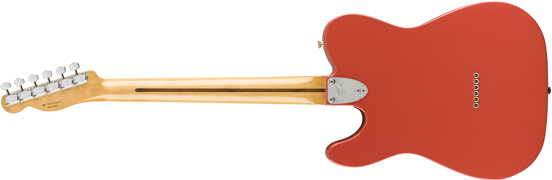 Fender Tele 70s Custom Vintera Vintage Mex Hh Pf - Fiesta Red - Guitare Électrique Forme Tel - Variation 1