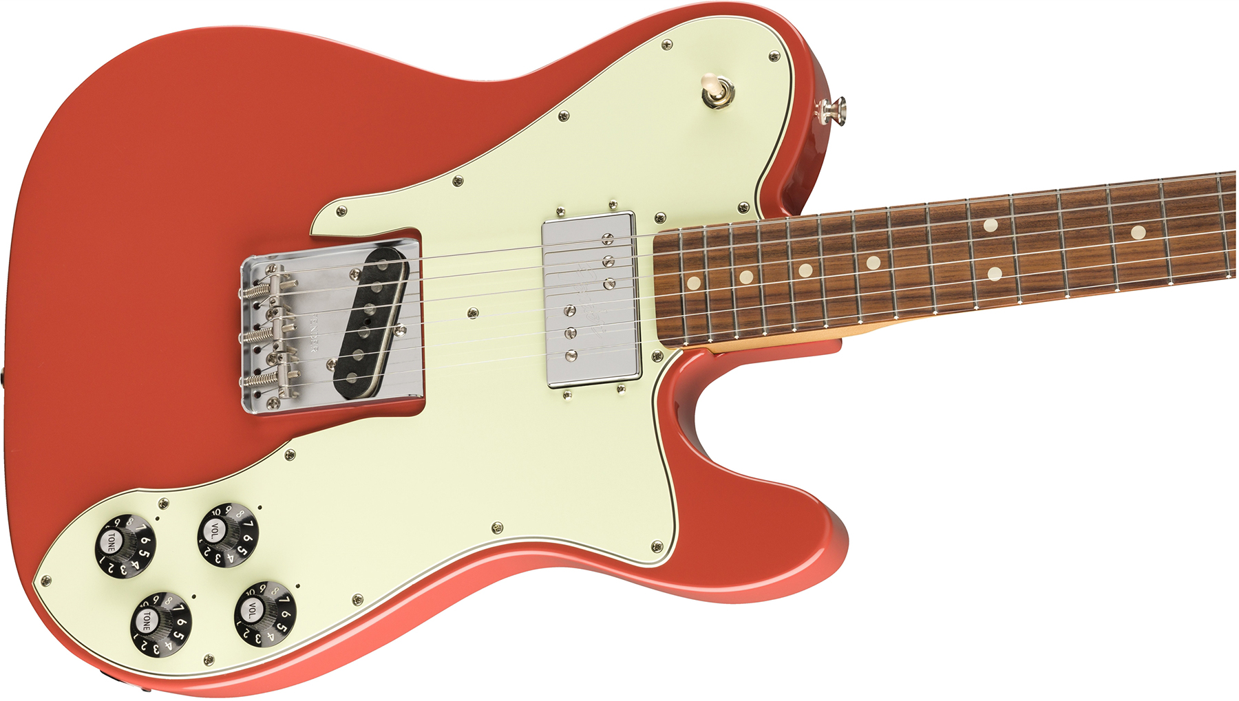 Fender Tele 70s Custom Vintera Vintage Mex Hh Pf - Fiesta Red - Guitare Électrique Forme Tel - Variation 2