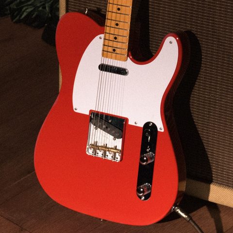 Guitare électrique solid body Fender Vintera 50's Telecaster (MEX, MN) - fiesta red