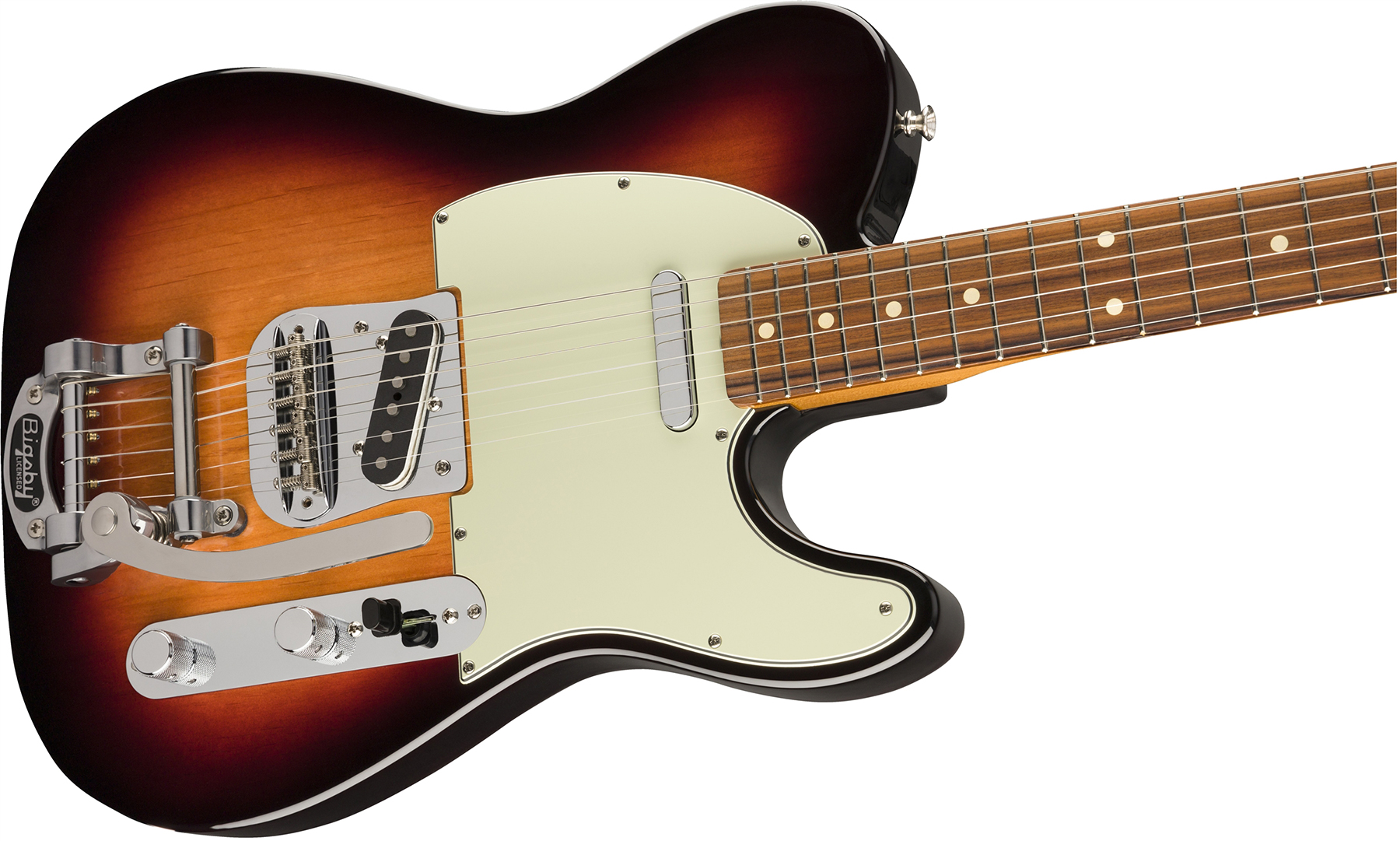 Fender Tele 60s Bigsby Vintera Vintage Mex Pf - 3-color Sunburst - Guitare Électrique Forme Tel - Variation 2