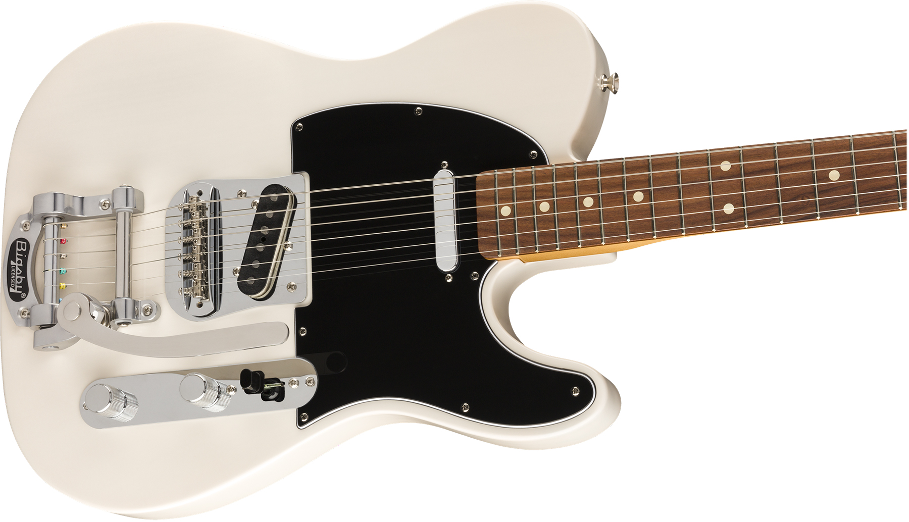 Fender Tele 60s Bigsby Vintera Vintage Mex Pf - White Blonde - Guitare Électrique Forme Tel - Variation 2