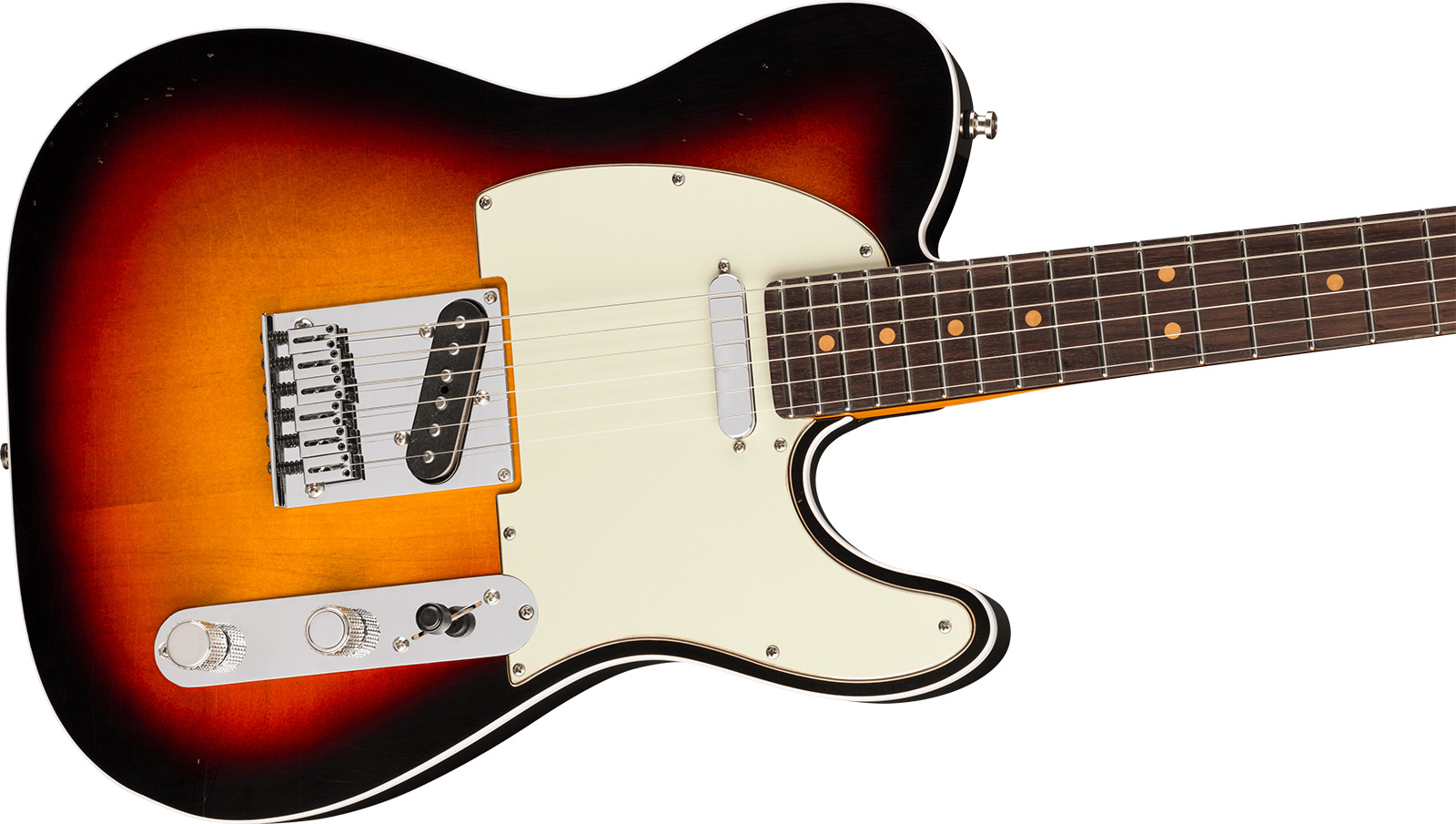 Fender Tele 60s Custom American Ultra Luxe Vintage Usa 2s Ht Rw - 3-color Sunburst - Guitare Électrique Forme Tel - Variation 2