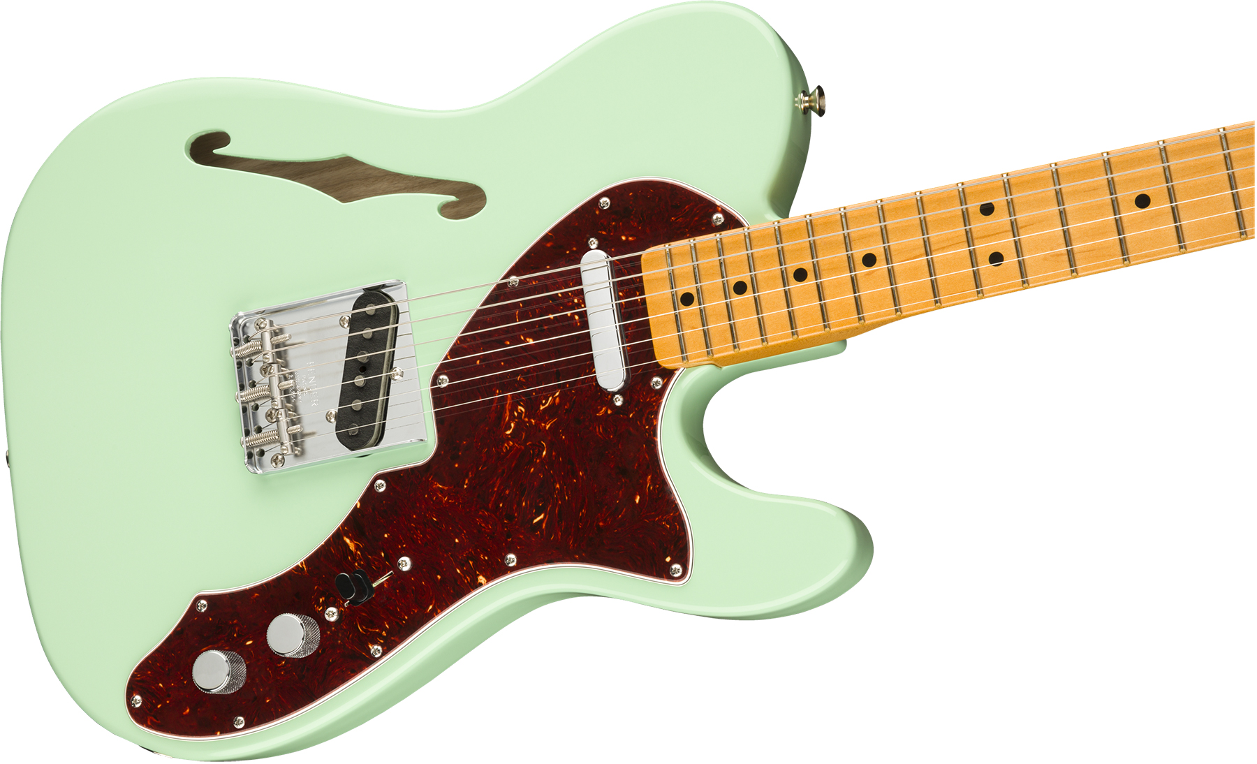 Fender Tele 60s Thinline American Original Usa Ss Mn - Surf Green - Guitare Électrique Forme Tel - Variation 2