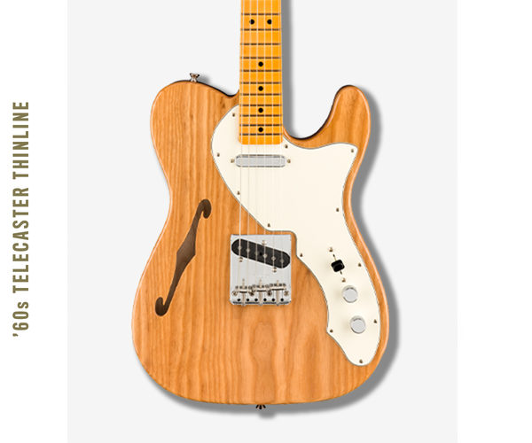 Fender Tele 60s Thinline American Original Usa Ss Mn - Aged Natural - Guitare Électrique 1/2 Caisse - Variation 4