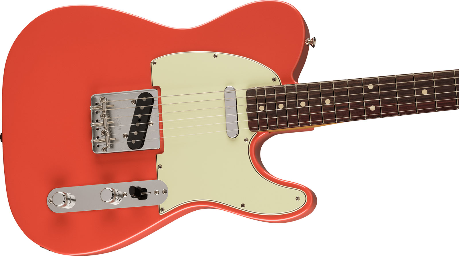 Fender Tele 60s Vintera 2 Mex 2s Ht Rw - Fiesta Red - Guitare Électrique Forme Tel - Variation 2