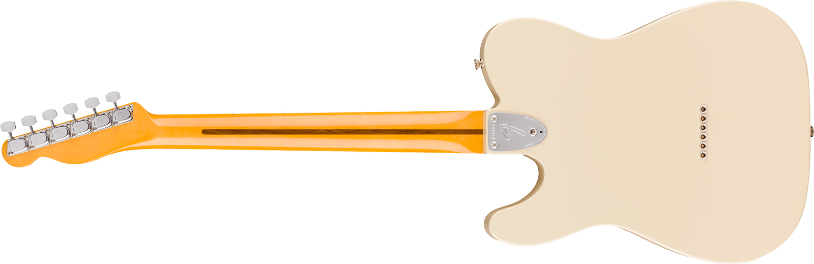 Fender Tele 72 Thinline American Vintage Ii Ltd 2h Ht Mn - Olympic White - Guitare Électrique Forme Tel - Variation 1