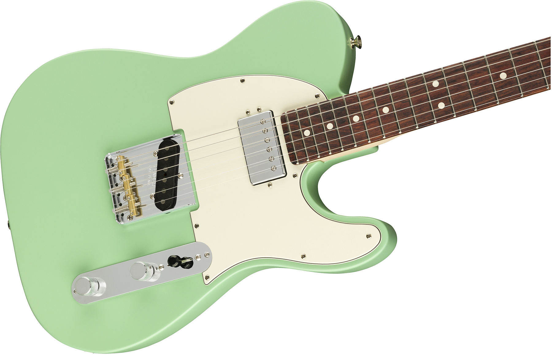 Fender Tele American Performer Hum Usa Sh Rw - Satin Surf Green - Guitare Électrique Forme Tel - Variation 2