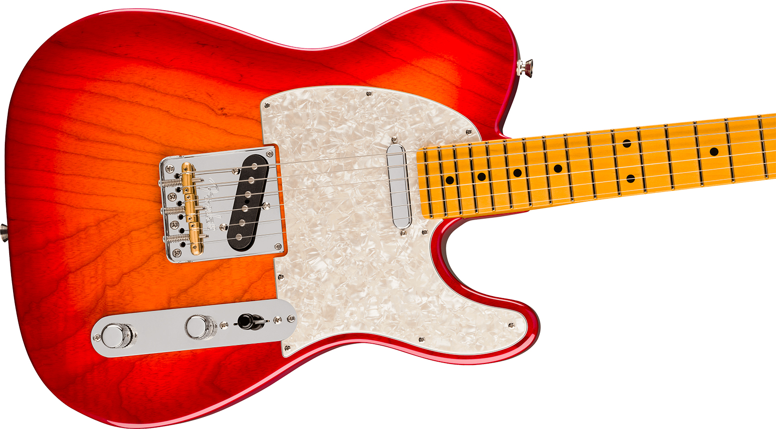 Fender Tele American Pro. Usa  2s Ht Mn - Aged Cherry Burst - Guitare Électrique Forme Tel - Variation 2