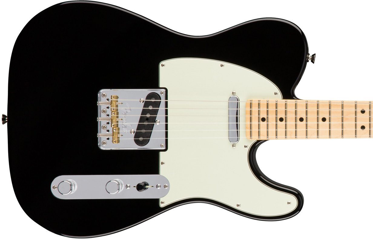 Fender Tele American Professional 2s Usa Mn - Black - Guitare Électrique Forme Tel - Variation 1