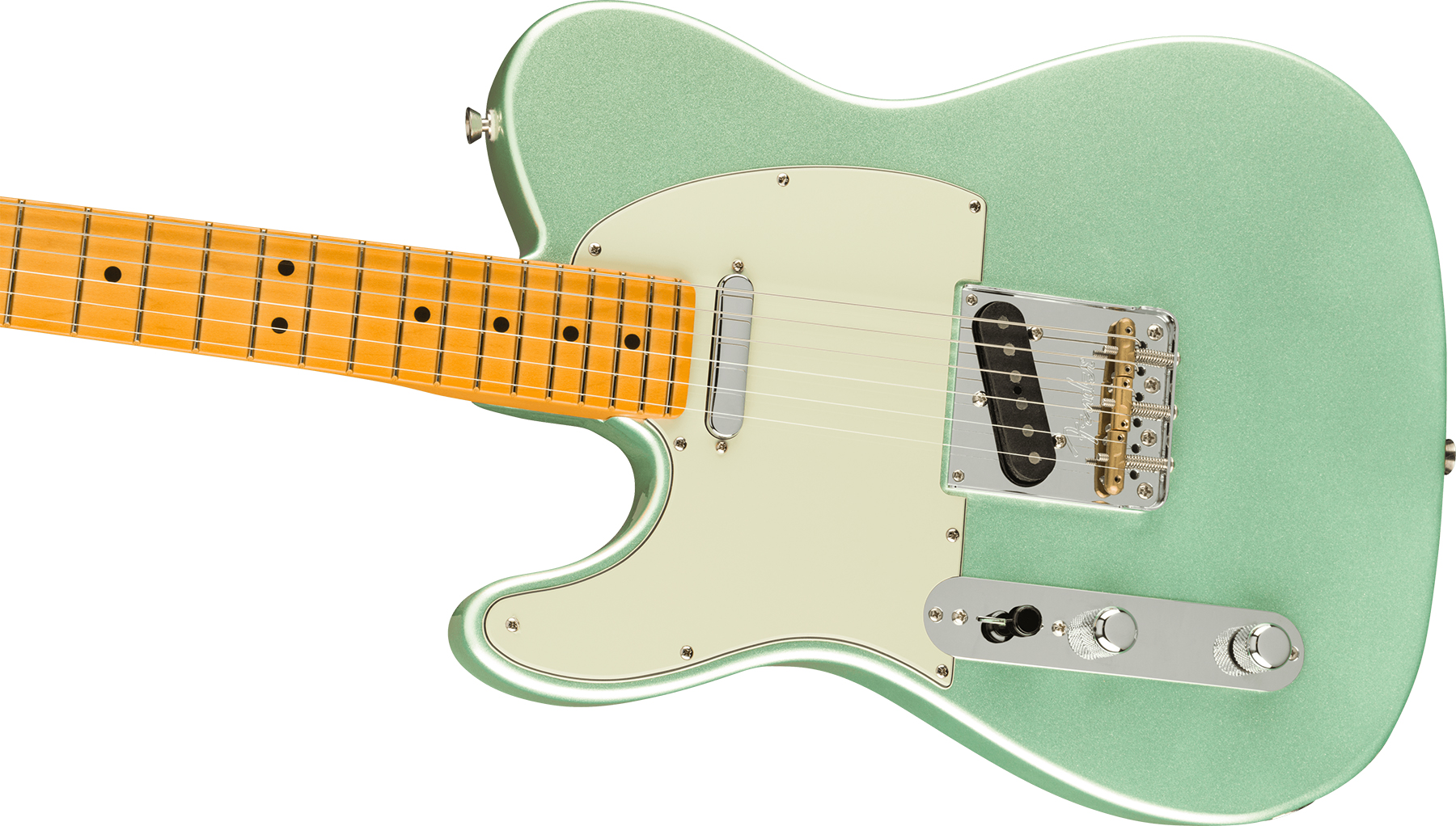 Fender Tele American Professional Ii Lh Gaucher Usa Mn - Mystic Surf Green - Guitare Électrique Gaucher - Variation 2