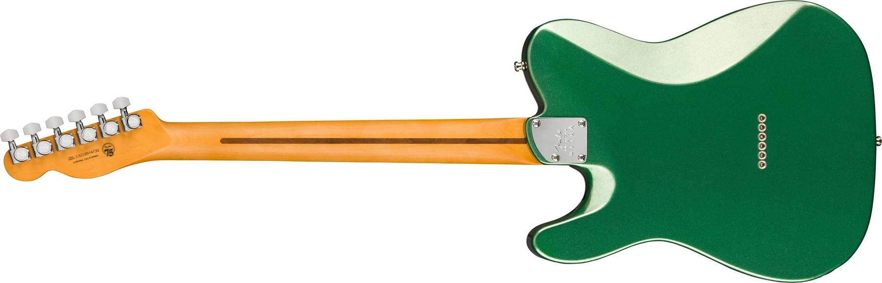 Fender Tele American Ultra Fsr Ltd Usa 2s Ht Eb - Mystic Pine Green - Guitare Électrique Forme Tel - Variation 1
