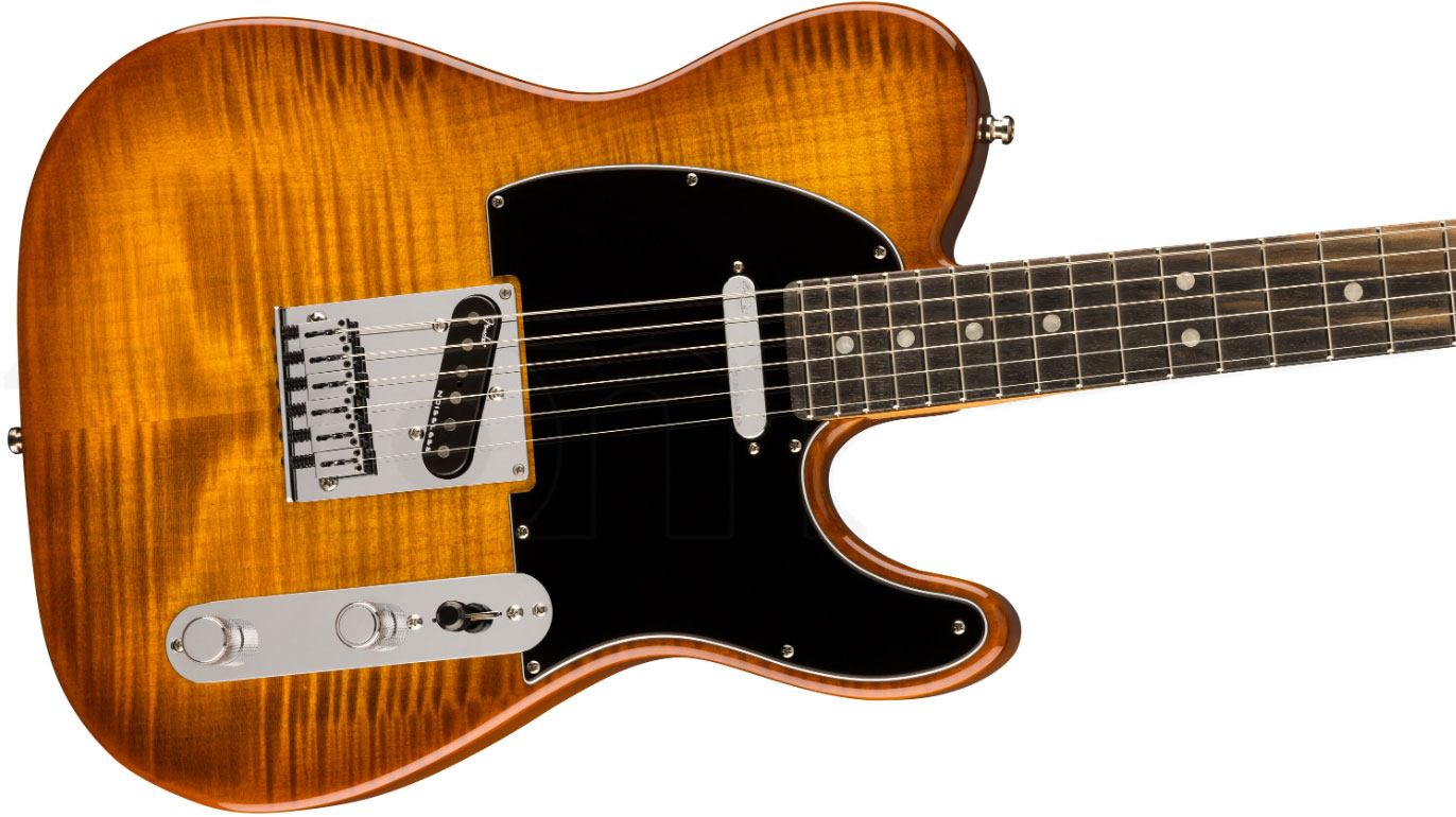 Fender Tele American Ultra Ltd Usa 2s Ht Eb - Tiger's Eye - Guitare Électrique Forme Tel - Variation 2