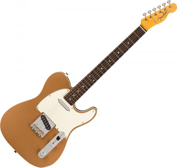 Guitare électrique solid body Fender JV Modified '60s Custom Telecaster (Japan, RW) - Firemist gold
